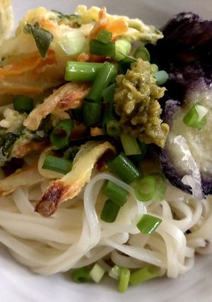 残りもの天ぷらのぶっかけうどん-レシピのメイン写真
