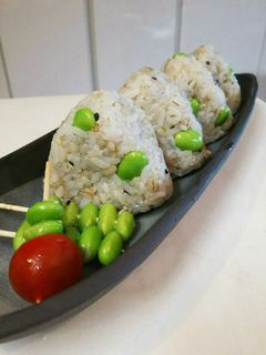 しらすと枝豆のおむすび-レシピのメイン写真