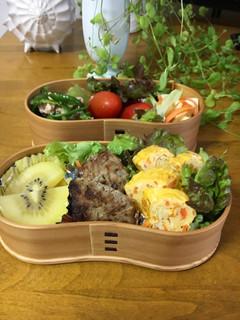 塩昆布ピーマンのサラダワッパお弁当-レシピのメイン写真