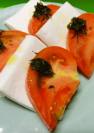 ＊ハンペンとトマトでカプレーゼ風＊-レシピのメイン写真