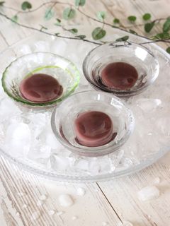 レンジで簡単・ひんやり水まんじゅう。-レシピのメイン写真