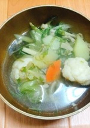 ゴロゴロ野菜とお肉の中華スープ-レシピのメイン写真