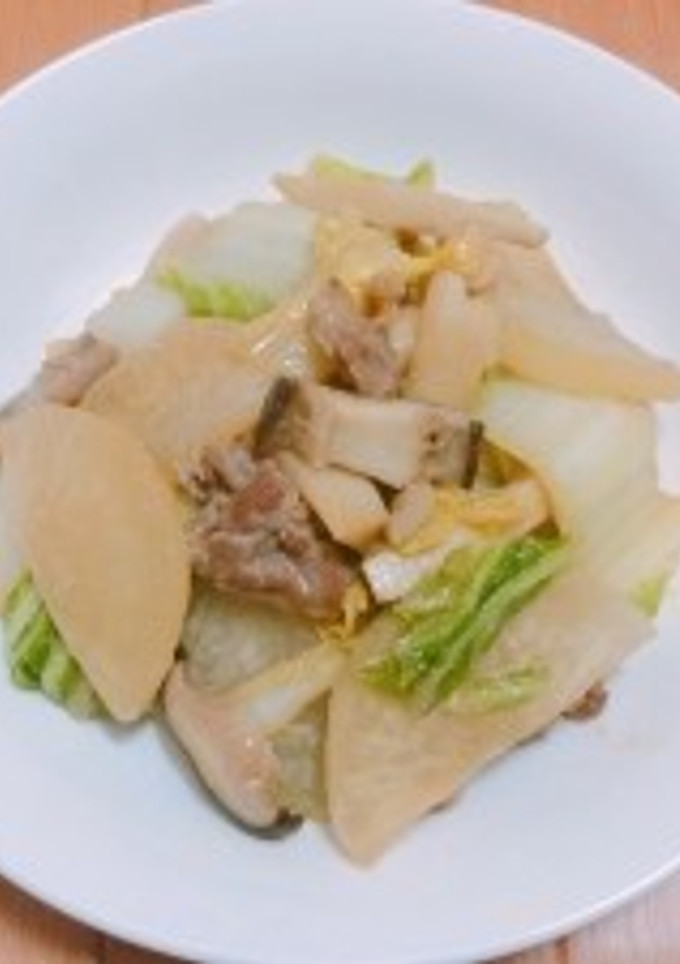 染み染み☆白菜と大根と豚肉の味噌炒め煮-レシピのメイン写真