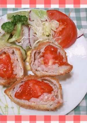 豚ローススライスのトマトトンカツ-レシピのメイン写真