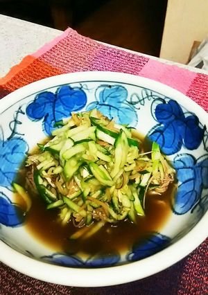 キュウリとそうめんスルメのあえもの-レシピのメイン写真