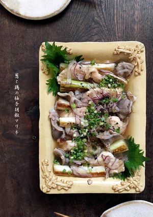 【葱と鶏の柚子胡椒マリネ】-レシピのメイン写真