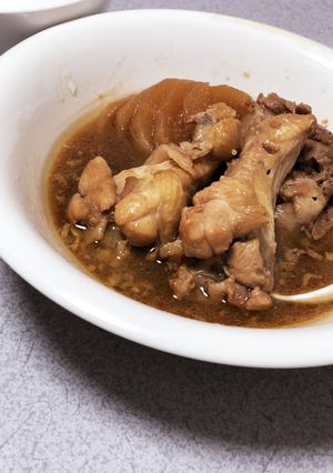 簡単さっぱり鶏手羽元と大根の煮物-レシピのメイン写真