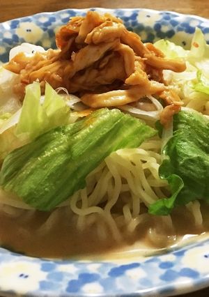 旨辛チキンごまみそ冷やし麺-レシピのメイン写真