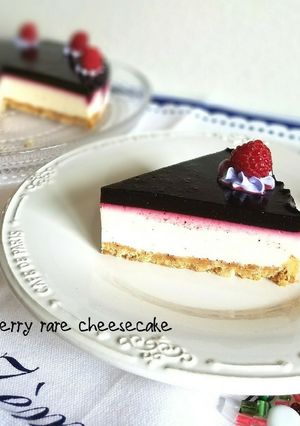 ブルベリーなレアチーズケーキ-レシピのメイン写真