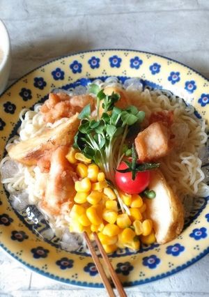 ファーストフードスナックで!冷やしつけ麺-レシピのメイン写真
