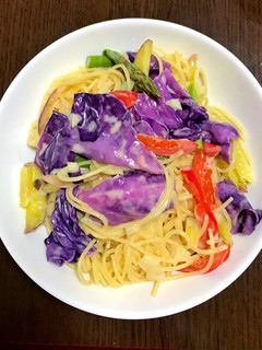 あまったバーニャカウダソースでパスタ-レシピのメイン写真