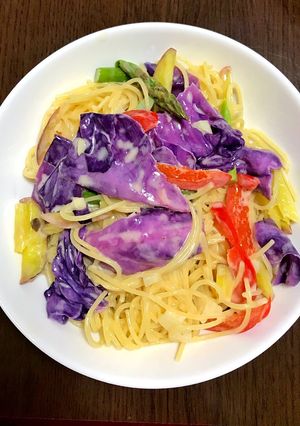 あまったバーニャカウダソースでパスタ-レシピのメイン写真
