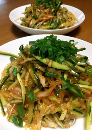 ビビン麺風♡きゅうり大量 ビビンきゅうり-レシピのメイン写真