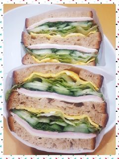 おうちカフェ風★ボリュームサンドイッチ-レシピのメイン写真