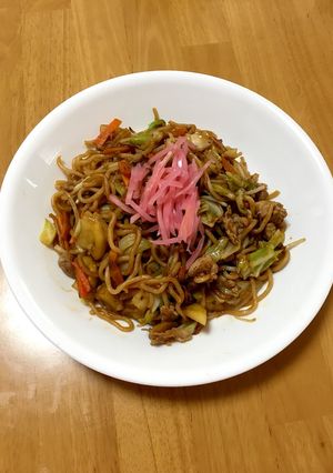 大人の給食☆ポテト入りやきそば-レシピのメイン写真