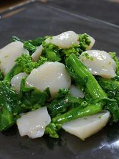 旬の味♪菜の花と帆立のサラダ-レシピのメイン写真