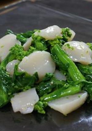 旬の味♪菜の花と帆立のサラダ-レシピのメイン写真