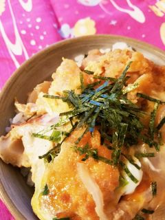 絶品!残りチキンカツ丼!-レシピのメイン写真