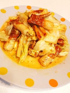 キャベツとちくわのバタマヨ醤油チーズ炒め-レシピのメイン写真
