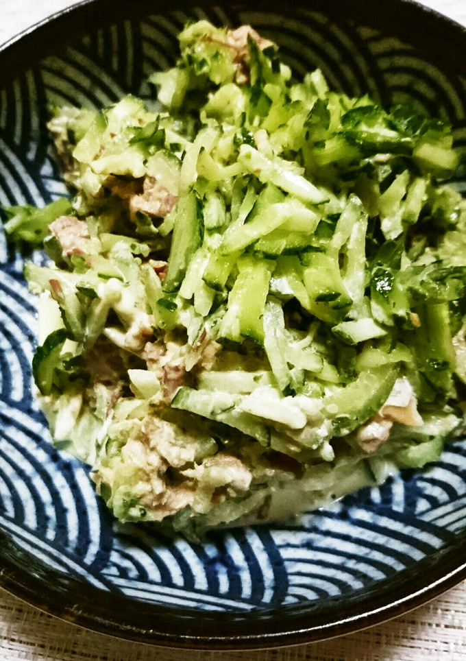 鯖缶ときゆうりのマヨネーズ和え-レシピのメイン写真