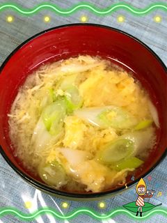 長ネギと卵で…大急ぎの味噌汁〜(^^)v-レシピのメイン写真