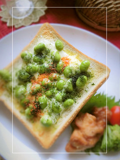 枝豆の塩・青海苔チーズトースト-レシピのメイン写真