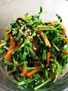 簡単すぎる♪ૢ豆苗の塩昆布和え!-レシピのメイン写真
