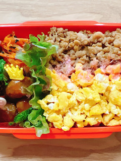そぼろ弁当-レシピのメイン写真