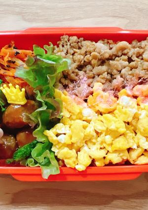 そぼろ弁当-レシピのメイン写真