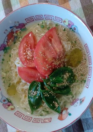 オリーブオイルが香る冷やし塩ラーメン-レシピのメイン写真