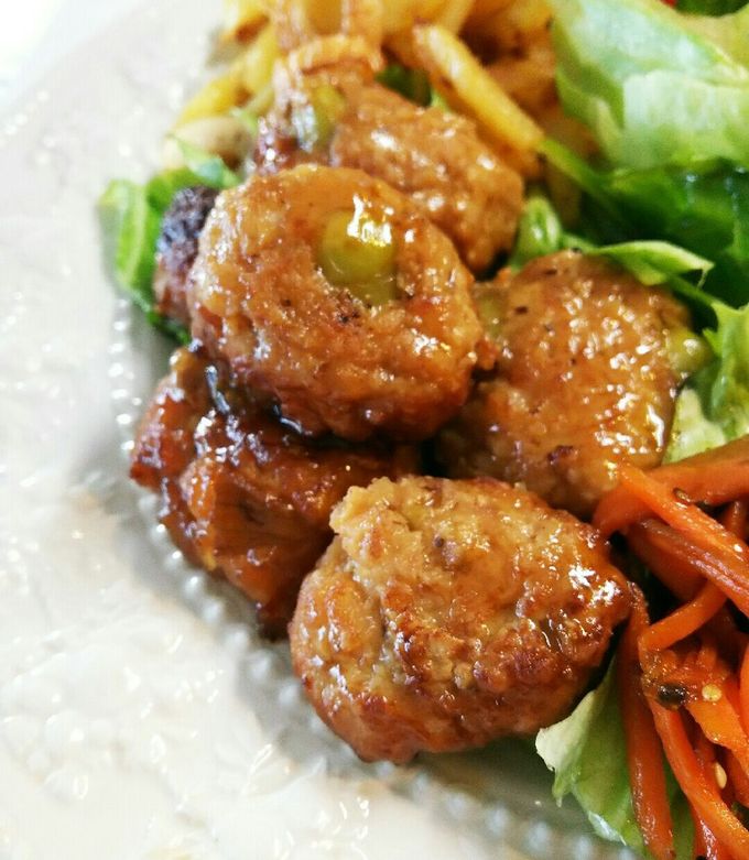 お弁当用 枝豆のミートボール(照焼き)-レシピのメイン写真