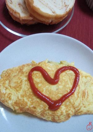 アボカドとソーセージのオムレツ-レシピのメイン写真