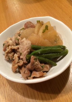 フライパンで♪大根と豚肉の韓国風-レシピのメイン写真