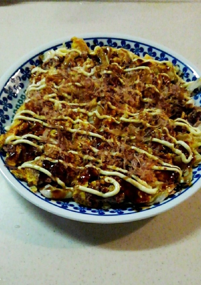 ひき肉とキャベツのとん平焼き風♡-レシピのメイン写真