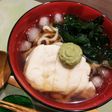 サラダチキンで簡単☆冷たい鶏山葵うどん