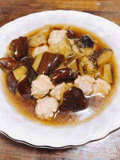 茄子と鶏団子の煮物-レシピのメイン写真