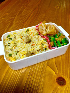 中学生女子 焼豚チャーハン弁当-レシピのメイン写真