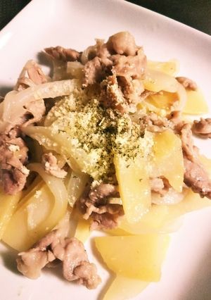 豚こまとじゃがいものバター炒め-レシピのメイン写真