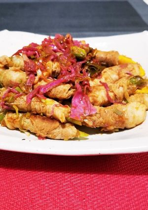夏バテに野菜の肉巻き香味ソース-レシピのメイン写真