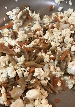 余ったきんぴらの木綿豆腐チャンプルー-レシピのメイン写真