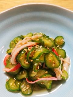 塩もみしないキュウリの酢のもの-レシピのメイン写真