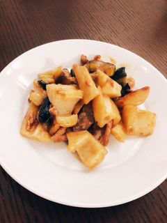 豚とナスとれんこんの黒酢炒め-レシピのメイン写真