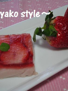 いちごババロア-レシピのメイン写真