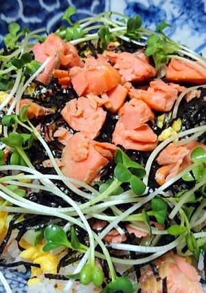 焼き鮭で簡単さっぱりちらし寿司！！-レシピのメイン写真