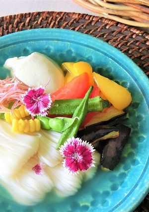 そうめんと豆腐の冷製あんかけ☆七夕-レシピのメイン写真