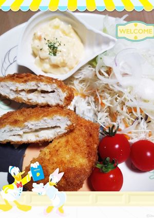ヘルシーな鶏ササミのチーズメンチカツ-レシピのメイン写真