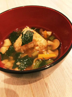 絶品★しらすと小松菜焼きおにぎりあんかけ-レシピのメイン写真