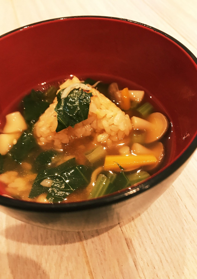 絶品★しらすと小松菜焼きおにぎりあんかけ-レシピのメイン写真