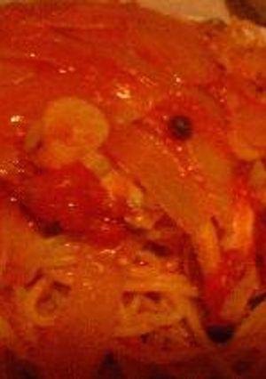 キノコとアンチョビのトマトパスタ。-レシピのメイン写真