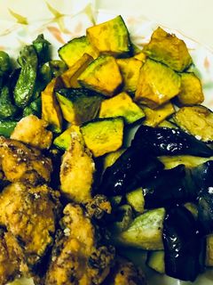 夏野菜と鶏胸肉の揚げ煮-レシピのメイン写真